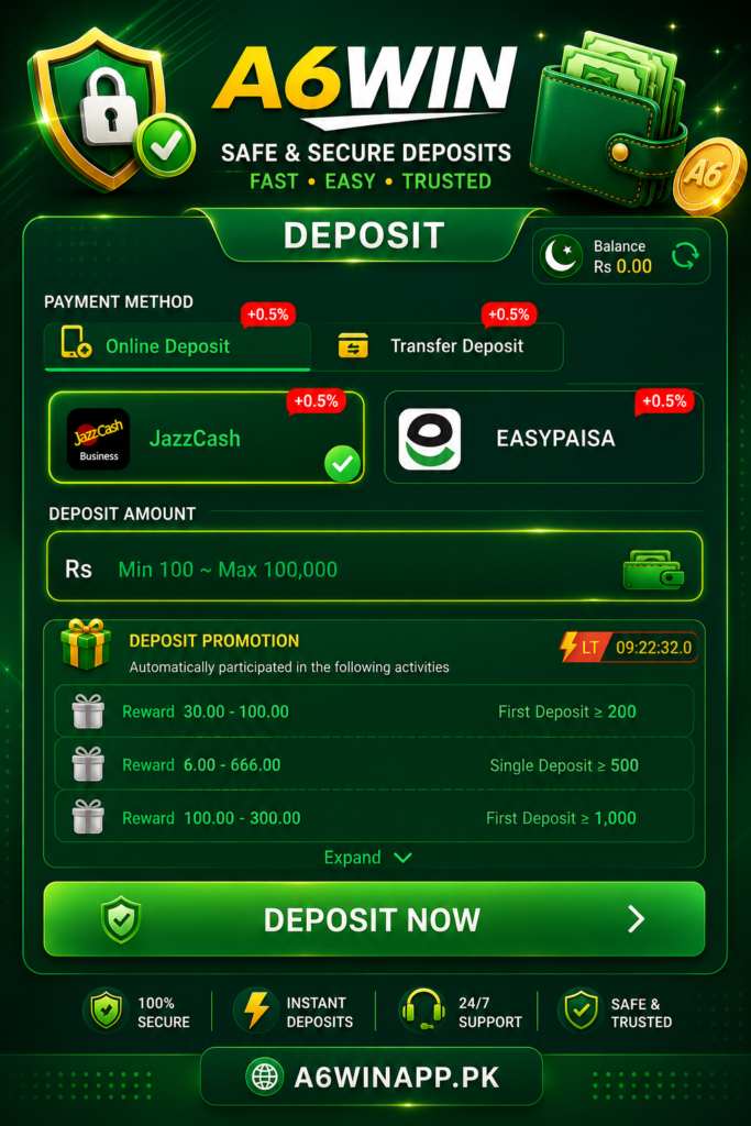 A6 WIN Deposit